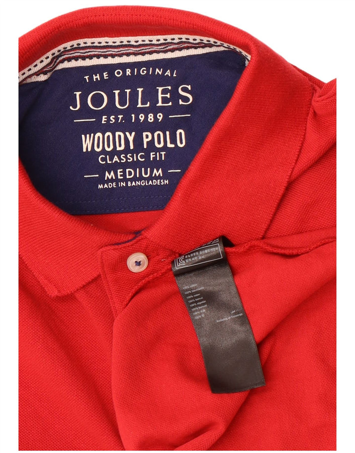 Camisa polo masculina Joules Classic Fit médio algodão vermelho