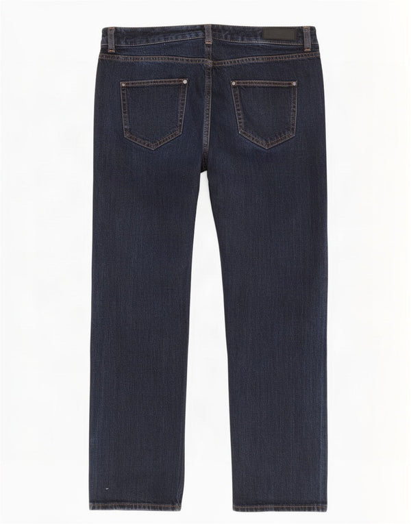 Jeans retos femininos Marks & Spencer Reino Unido 14 grande W32 L29 azul marinho