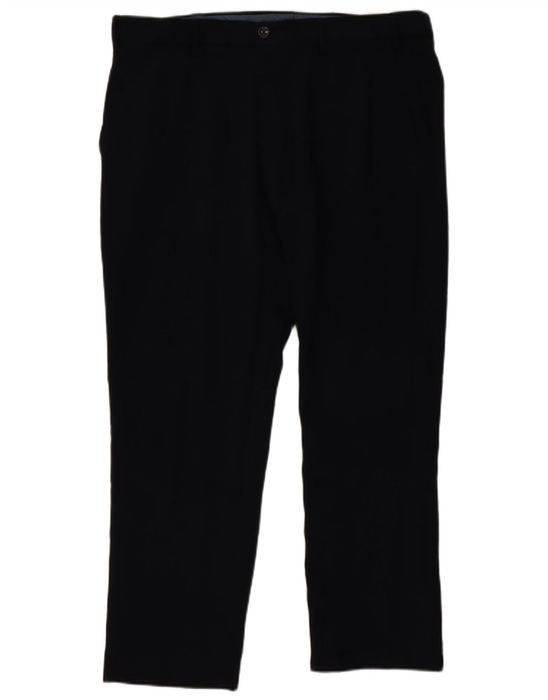 Calça chino masculina Marks & Spencer reta regular W38 L29 azul marinho