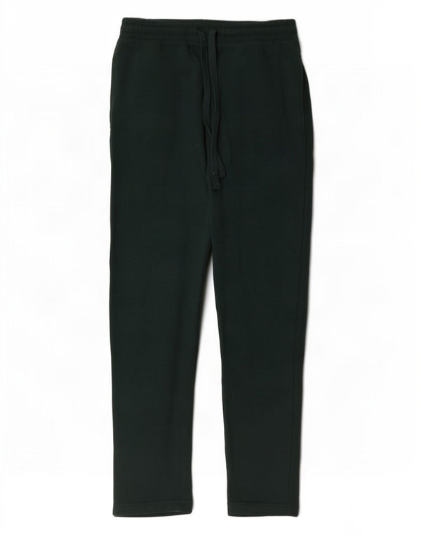 Calça de treino masculina Marks & Spencer Regular Fit algodão verde médio