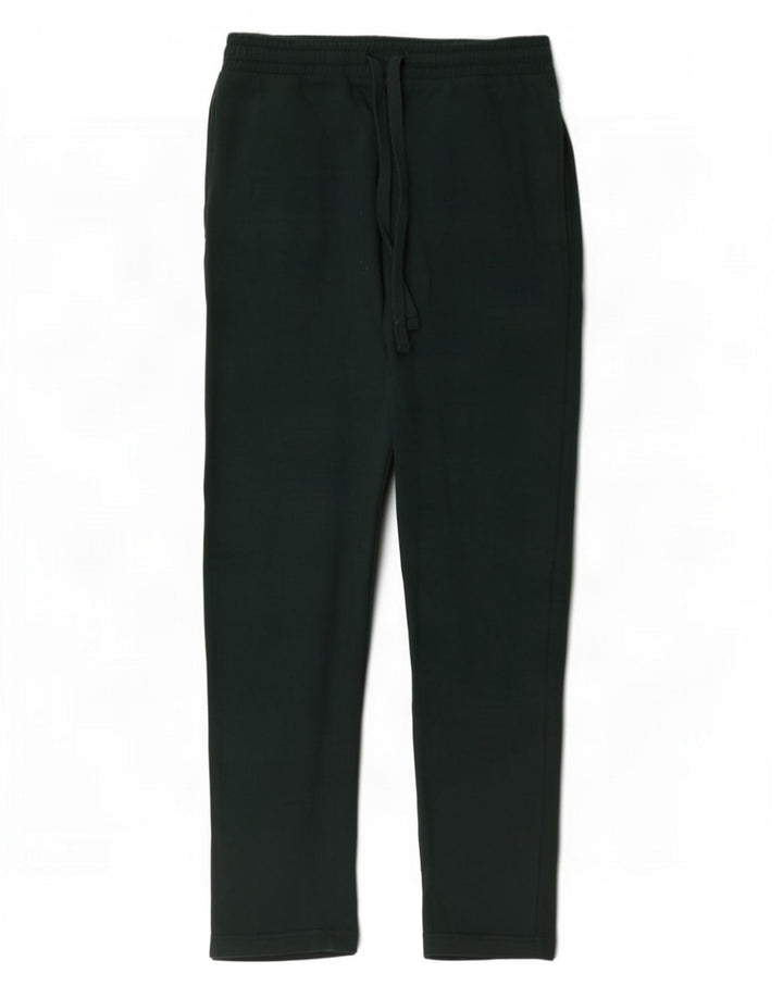 Calça de treino masculina Marks & Spencer Regular Fit algodão verde médio