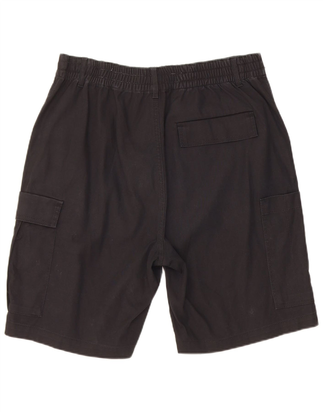 Zara Mens Cargo Shorts EU 42 Grande W32 Algodão Preto