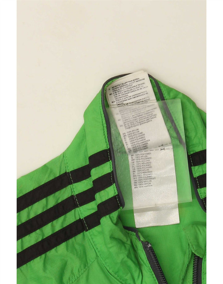 Adidas Mens Treino Top Jacket Pequeno Verde Nylon