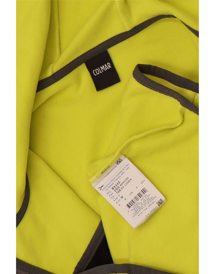 Suéter feminino com capuz e zíper Colmar UK 14 poliéster amarelo médio