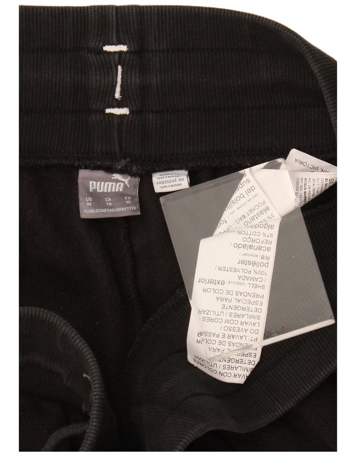 Puma feminino gráfico agasalho calças joggers XL preto poliéster Halloween