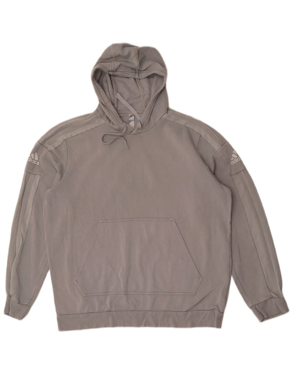 Adidas Mens Primegreen Hoodie Jumper XL Cinza Algodão