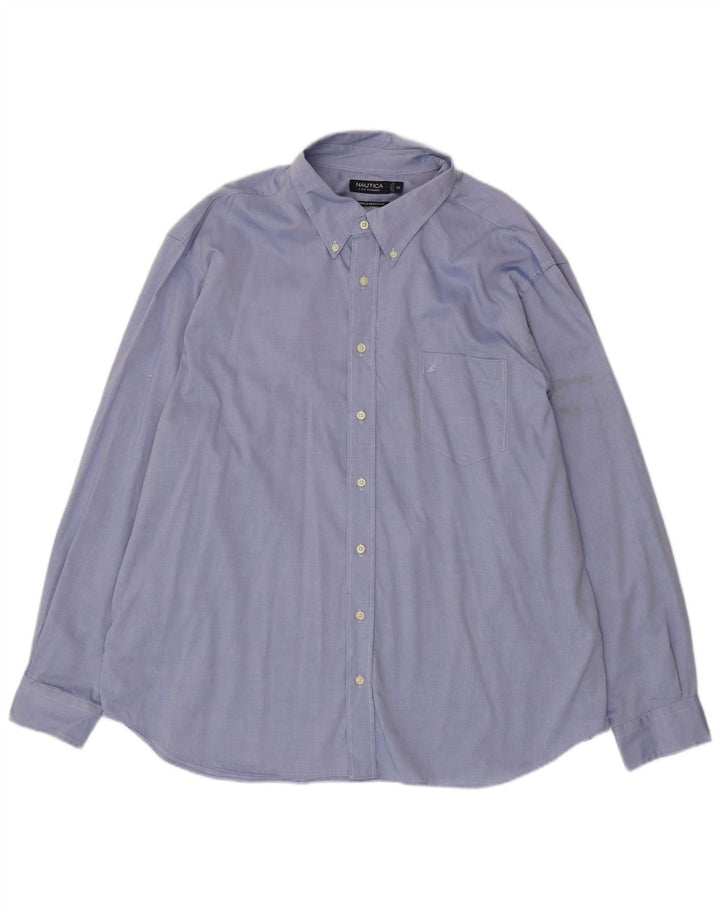 Camisa masculina NAUTICA 3XL algodão azul
