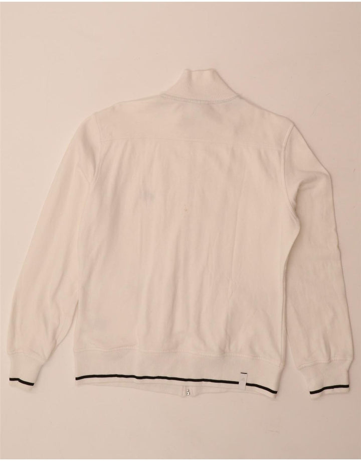 ADIDAS Mens Tracksuit Top Jacket UK 40/42 Médio Algodão Branco