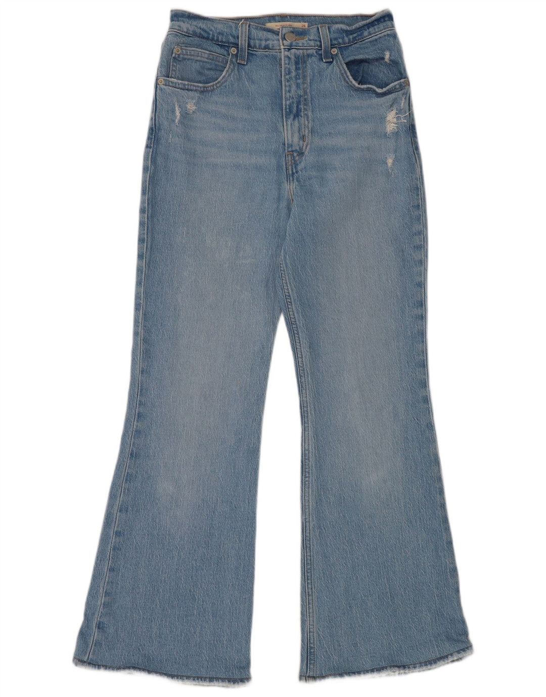Calça jeans feminina Levi's com cintura alta e cintura alta W26 L27 algodão azul