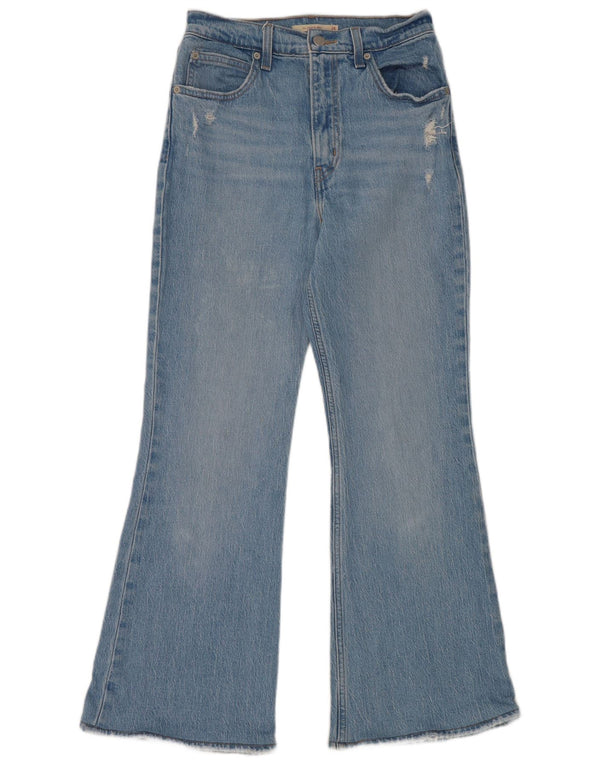 Calça jeans feminina Levi's com cintura alta e cintura alta W26 L27 algodão azul