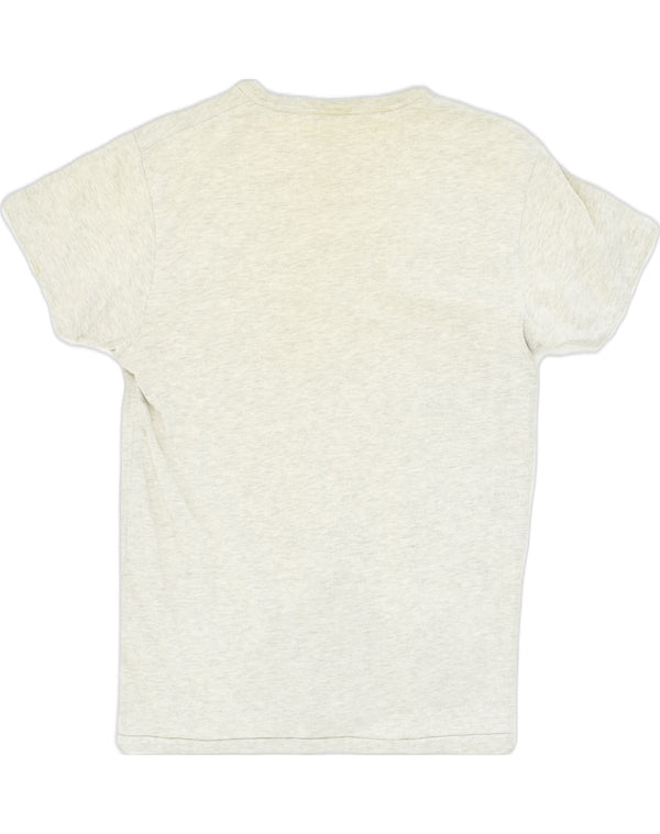 Camiseta feminina JACK & JONES com estampa gráfica UK 12 algodão cinza médio