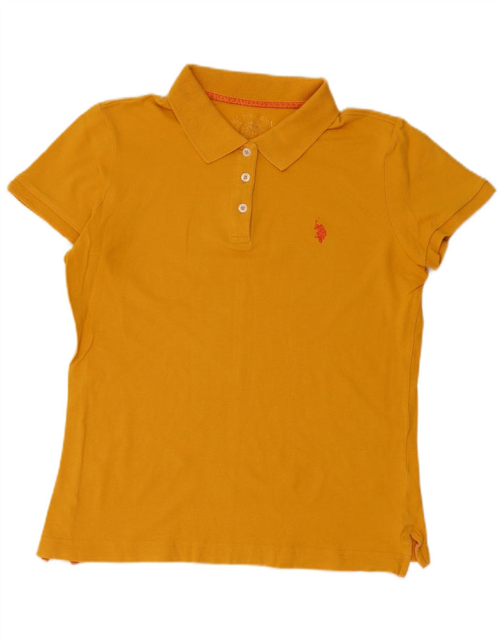 ASSN POLO DOS EUA. Polo Mulher UK 14 Médio Amarelo