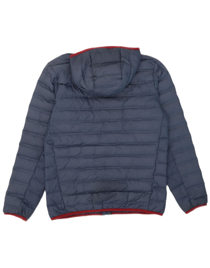 Jaqueta acolchoada com capuz para homens Columbia UK 38 Médio Azul Marinho Poliéster