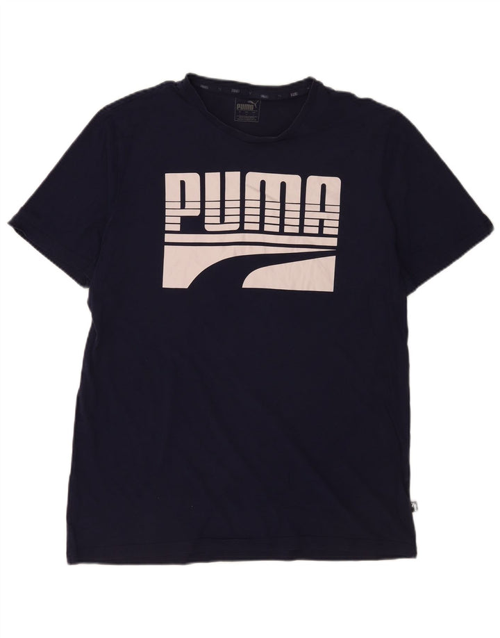 Puma Camiseta Masculina Graphic Top Grande Azul Marinho