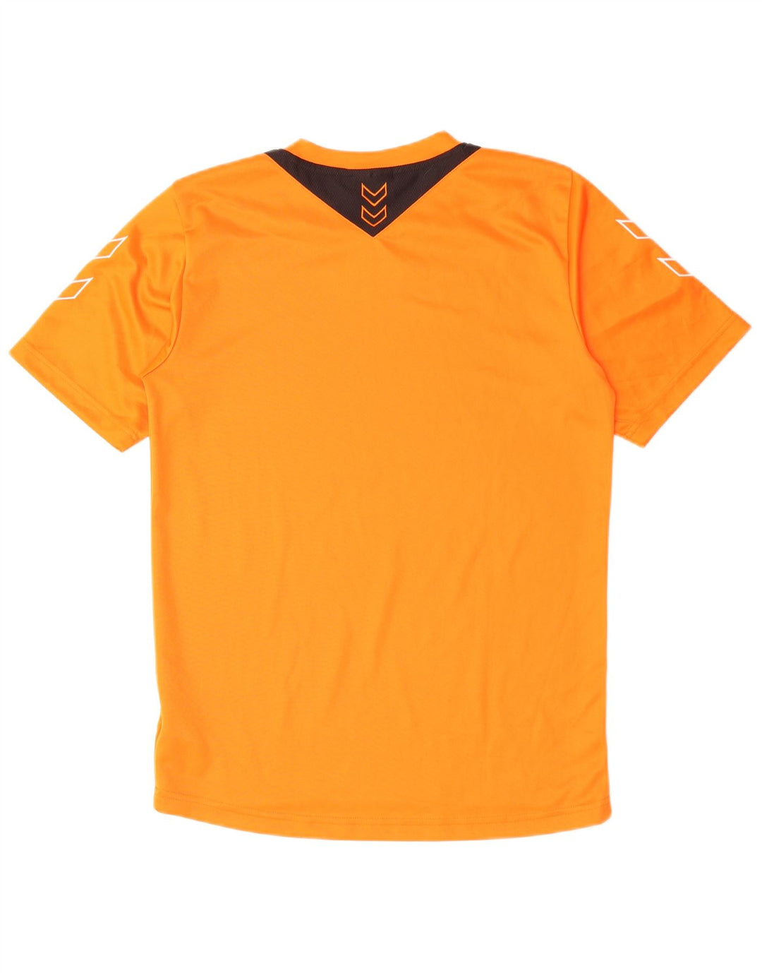 HUMMEL Camiseta masculina gráfica top pequeno laranja colorblock poliéster