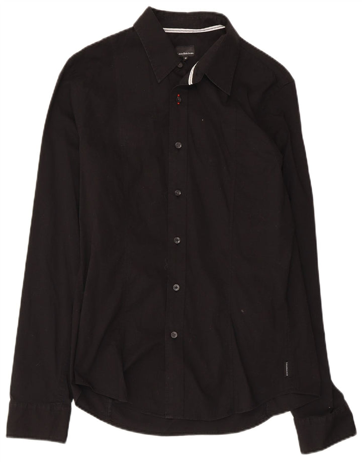 Camisa masculina Calvin Klein Jeans média preta