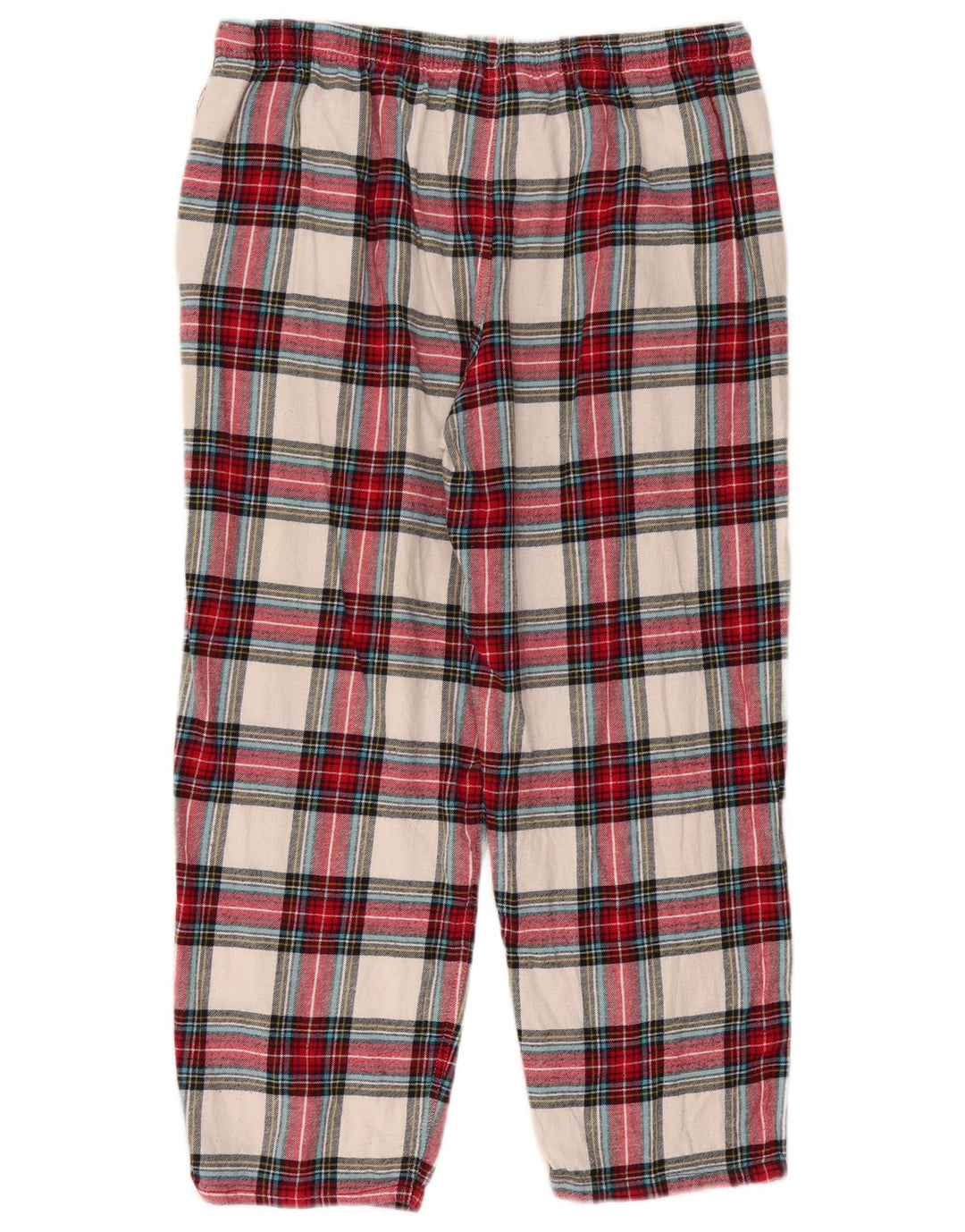 Calça chino feminina Marks & Spencer grande W34 L26 xadrez multicolorido