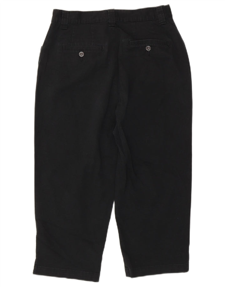 Calça capri feminina de cintura alta estreita LEE EUA 6 médio W30 L20 preta