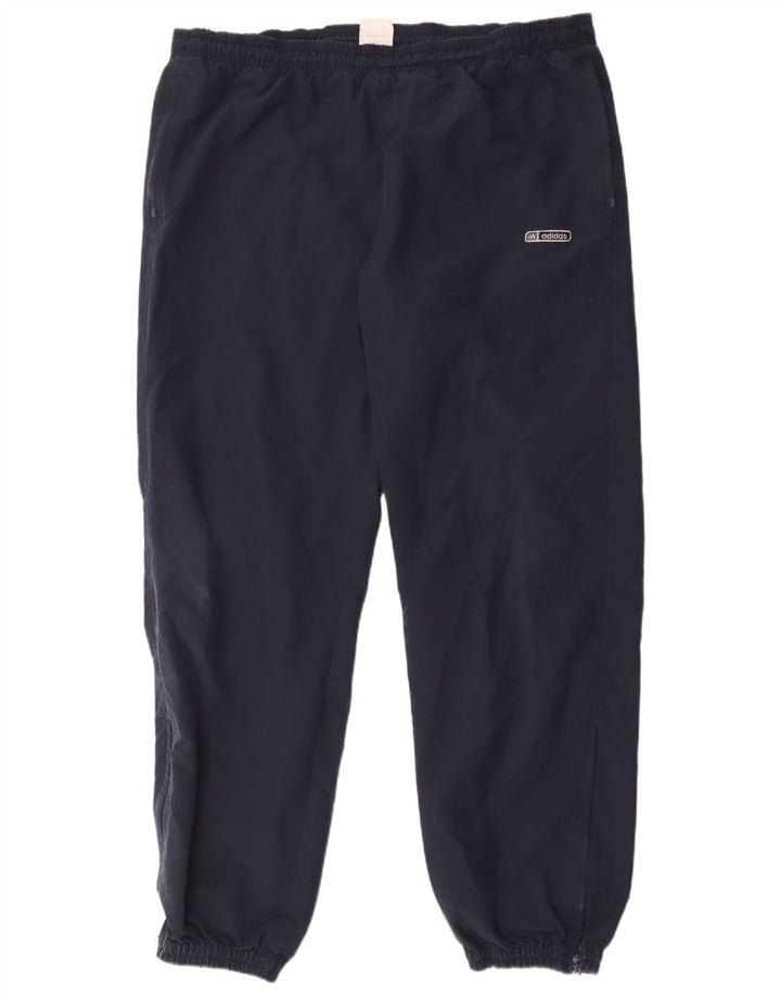 Calça corta-vento masculina Adidas 2XL poliéster azul marinho