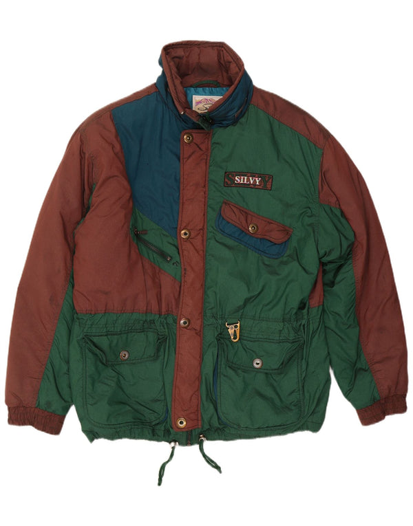 Jaqueta de esqui masculina Silvy IT 52 XL verde Colourblock poliéster