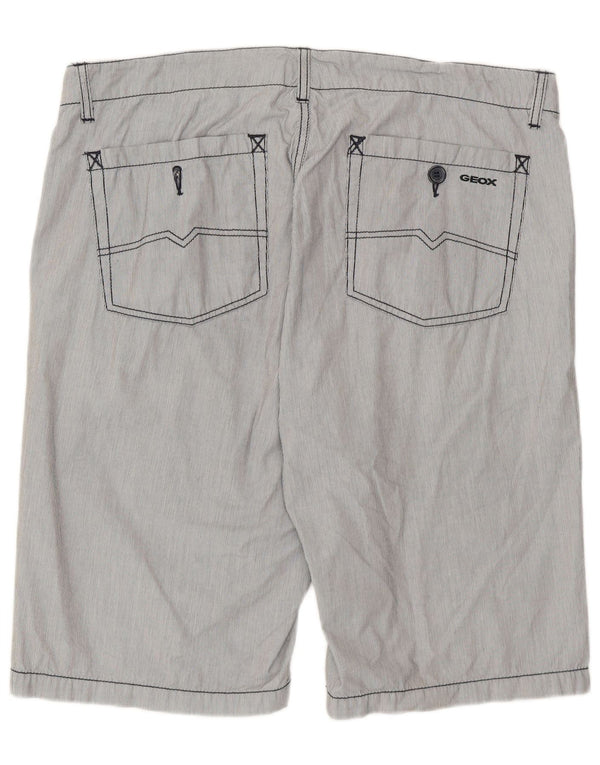 Calções Chino Masculinos Geox IT 52 XL W38 Riscas Azul