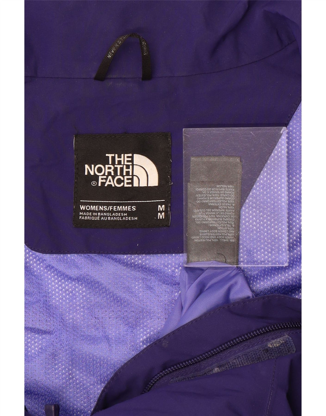 Jaqueta de chuva feminina com capuz Hyvent THE NORTH FACE Reino Unido 14 nylon roxo médio