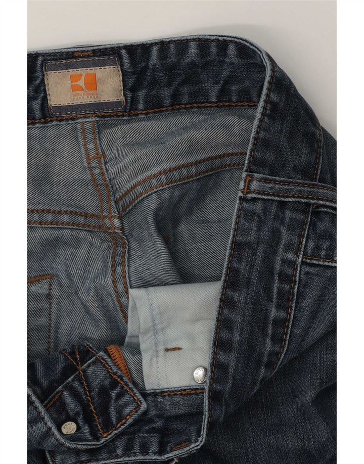 Hugo Boss Calça jeans reta masculina W32 L30 azul