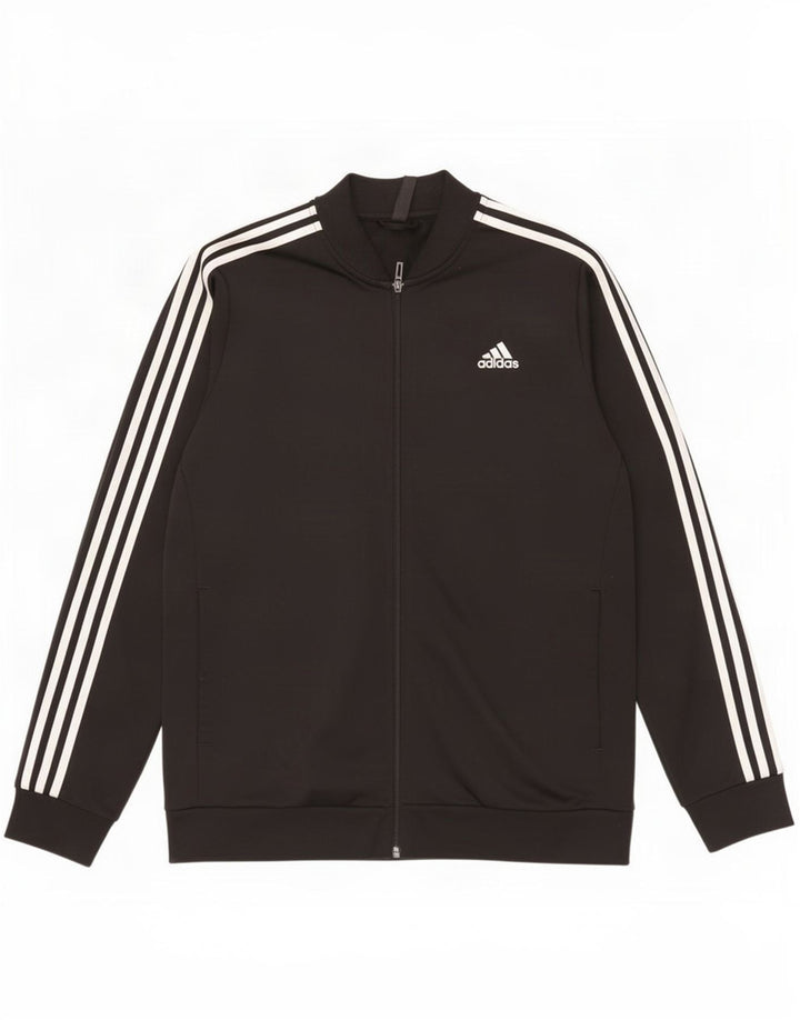 Adidas Mens Treino Top Jaqueta Grande Poliéster Preto