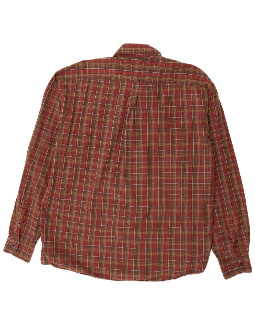 Camisa masculina Sergio Tacchini 2XL algodão xadrez marrom