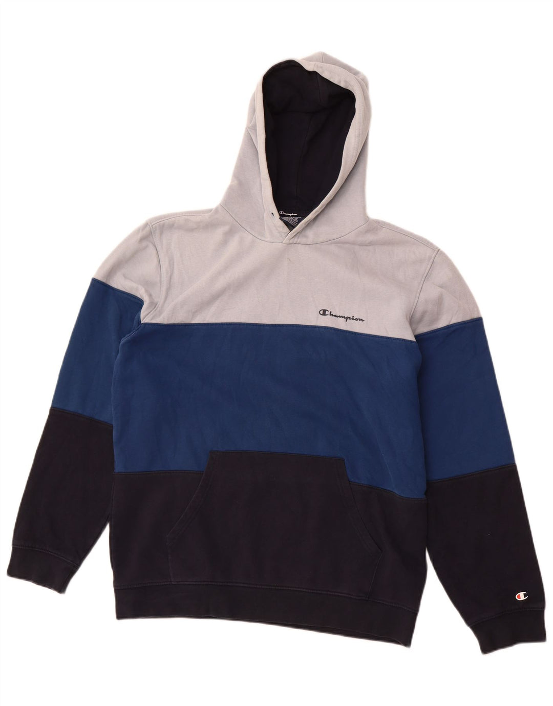 CHAMPION Suéter masculino com capuz XL algodão colorblock multicolorido