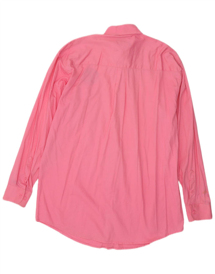Camisa alta masculina Wrangler grande algodão rosa