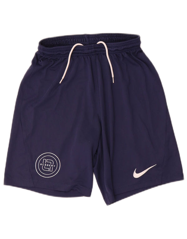 Shorts esportivos masculinos Nike Dri Fit Slim pequenos poliéster azul marinho