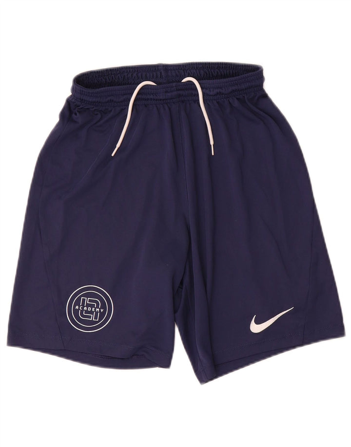 Shorts esportivos masculinos Nike Dri Fit Slim pequenos poliéster azul marinho