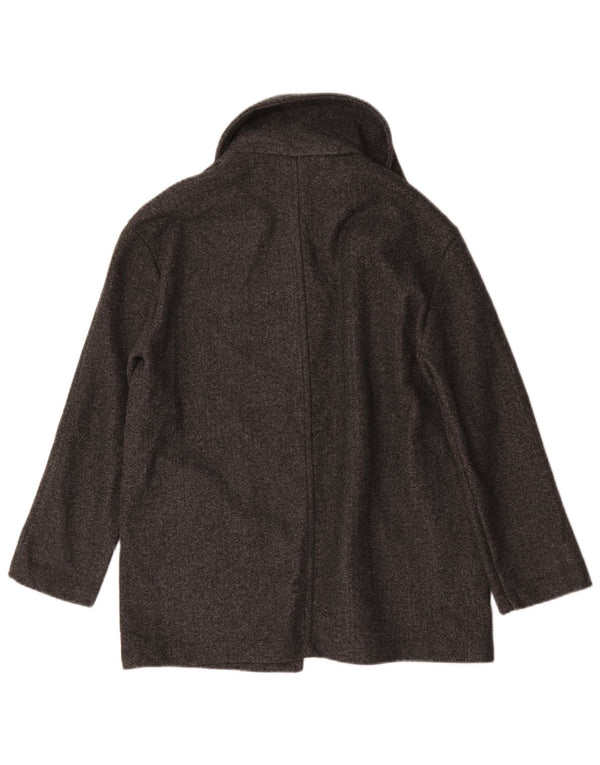 Sobretudo oversized feminino Zara UK 10 poliéster cinza pequeno