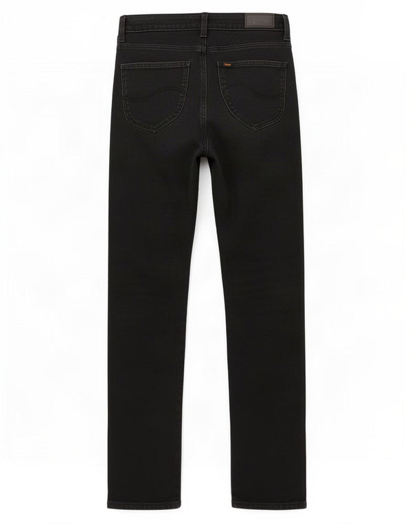 Lee Womens Scarlett High Skinny Jeans W29 L28 Algodão Preto