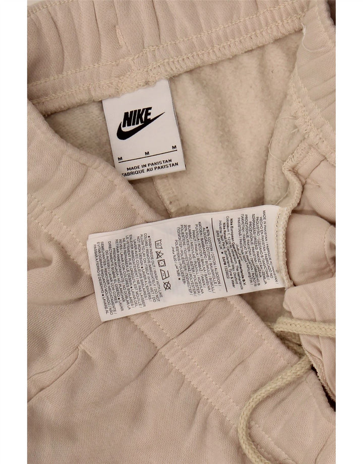 Calça de treino feminina Nike UK 14 algodão bege médio