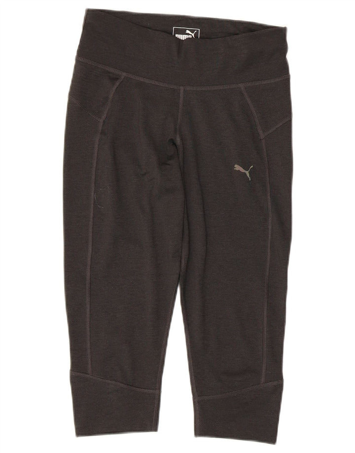 Puma Womens Capri Leggings UK 8 Pequeno Poliéster Cinza