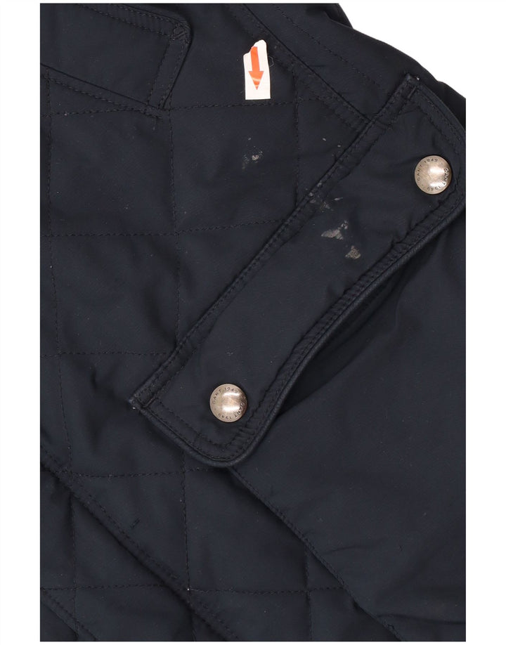 Jaqueta acolchoada masculina Gant UK 40 grande poliéster azul marinho