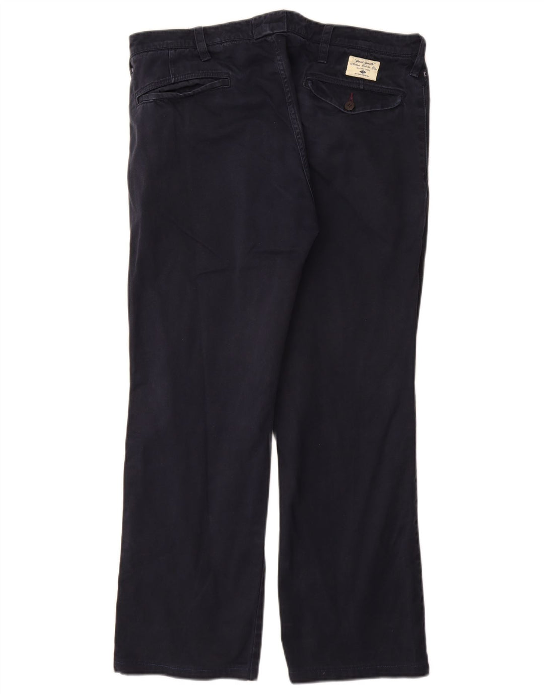 Calça chino reta masculina PAUL SMITH W32 L28 algodão azul marinho