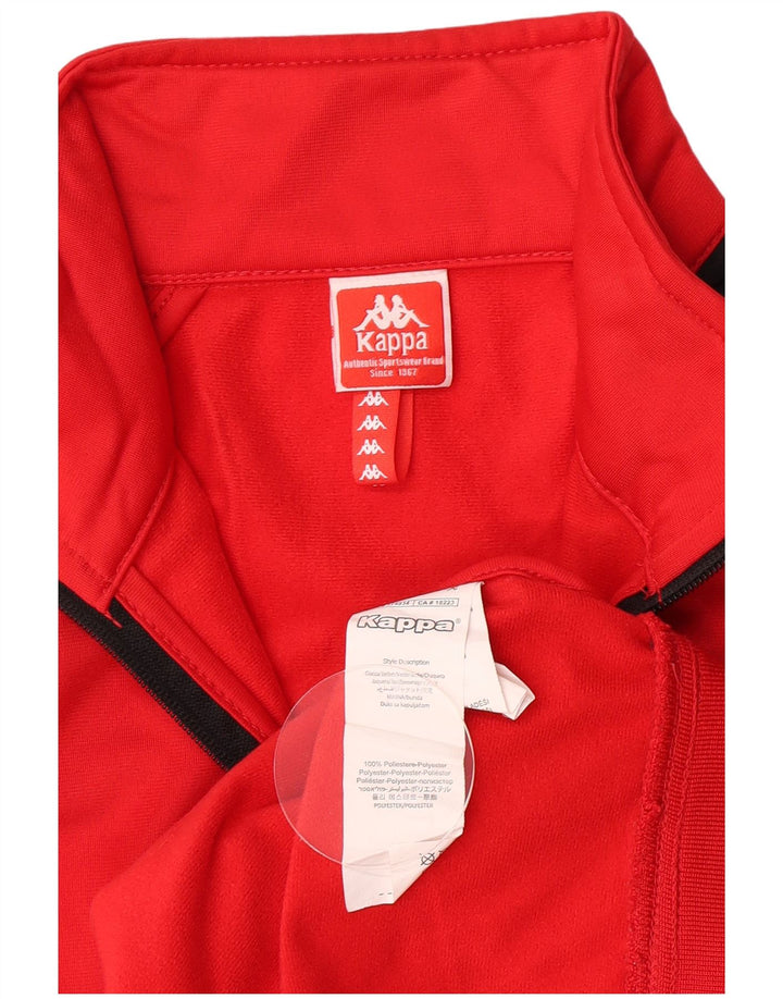 Jaqueta Kappa Boys Graphic Tracksuit 11-12 Anos Vermelho Colorblock