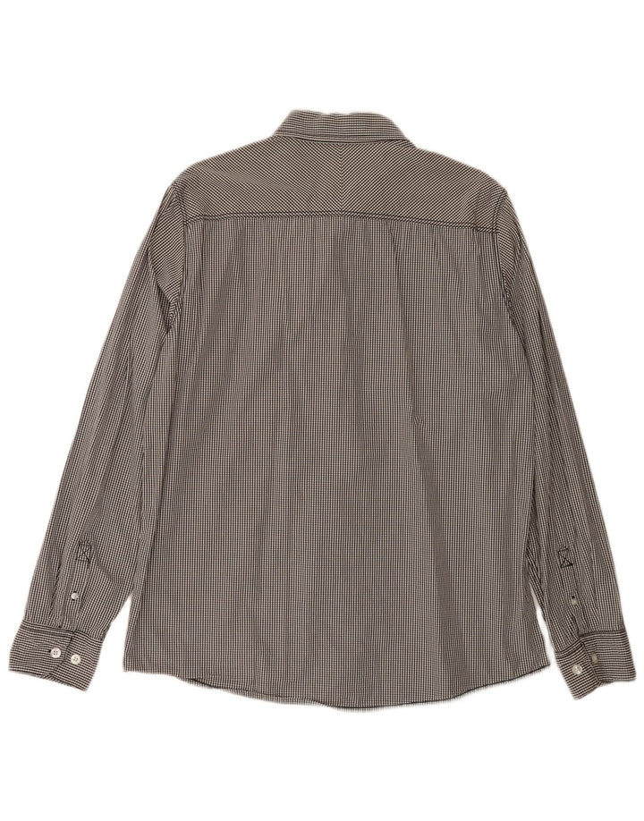 Camisa masculina FAT FACE XL cinza algodão guingão