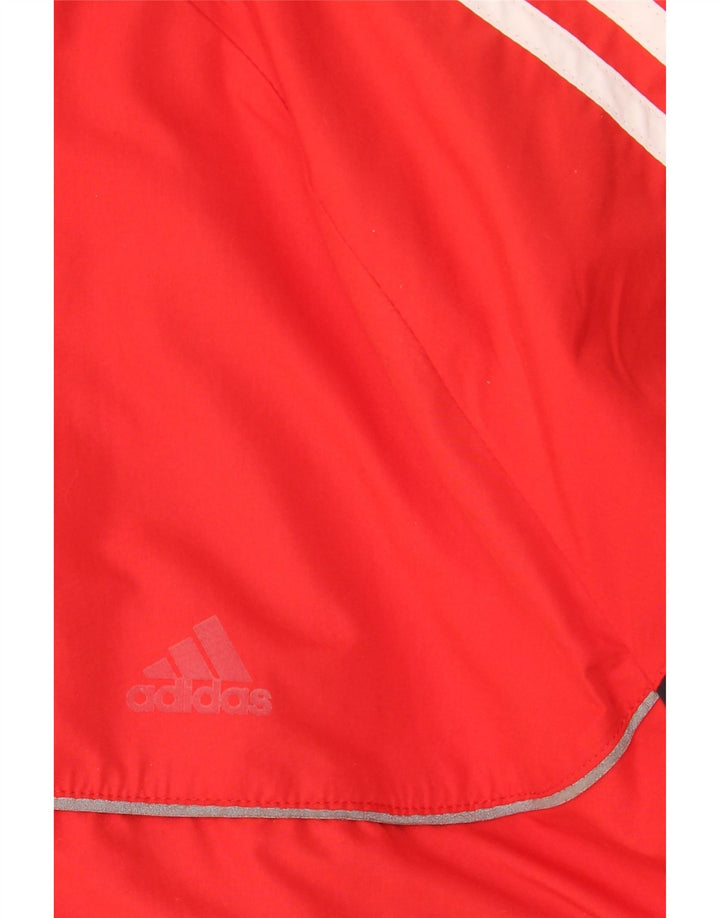 Jaqueta de chuva masculina ADIDAS UK 46/48 XL vermelho colorblock poliéster