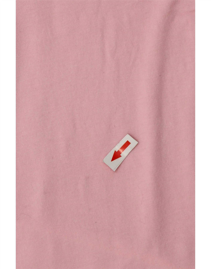 Adidas Womens Graphic Vest Top UK 12 Médio Algodão Rosa