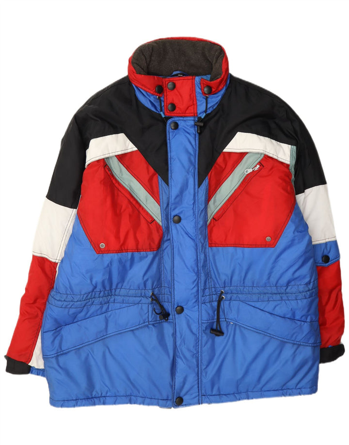 Jaqueta de esqui masculina Crane XL azul Colourblock poliamida