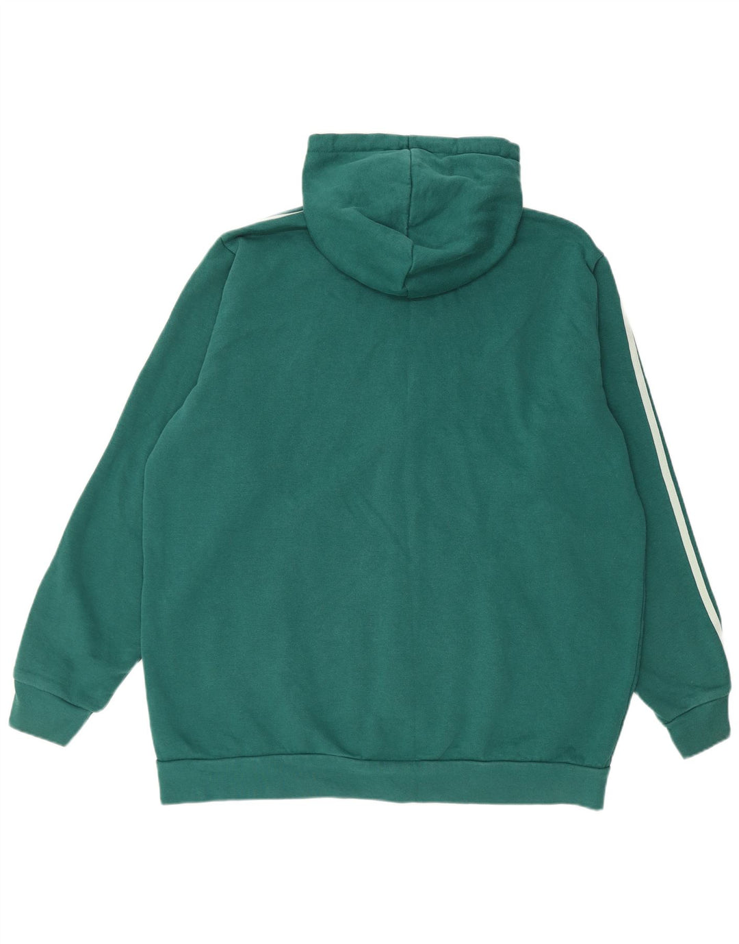 ADIDAS Mens Zip Hoodie Sweater XL Verde Algodão