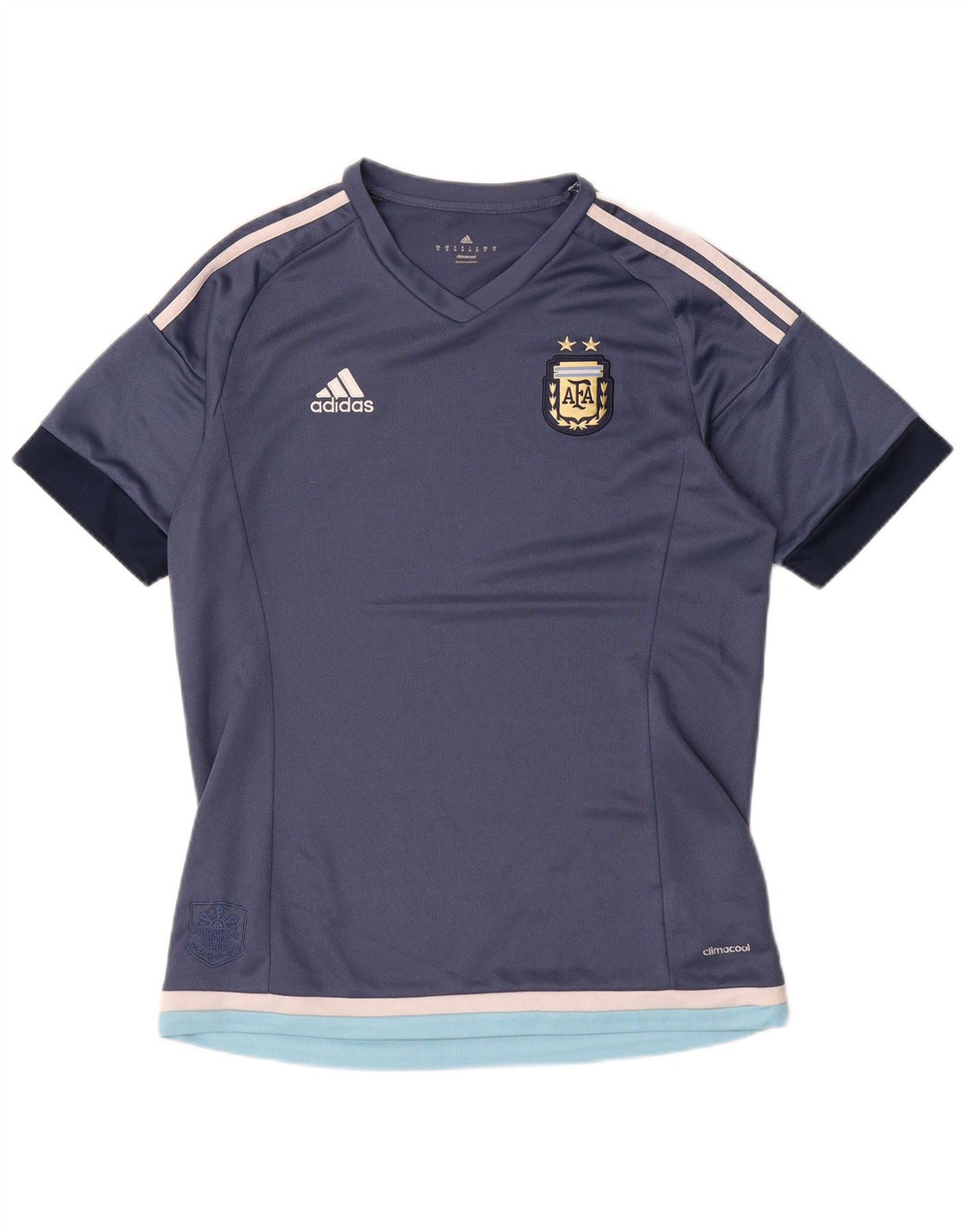 Adidas Masculino Climalite Camiseta Top Médio Azul Marinho Colorblock Poliéster