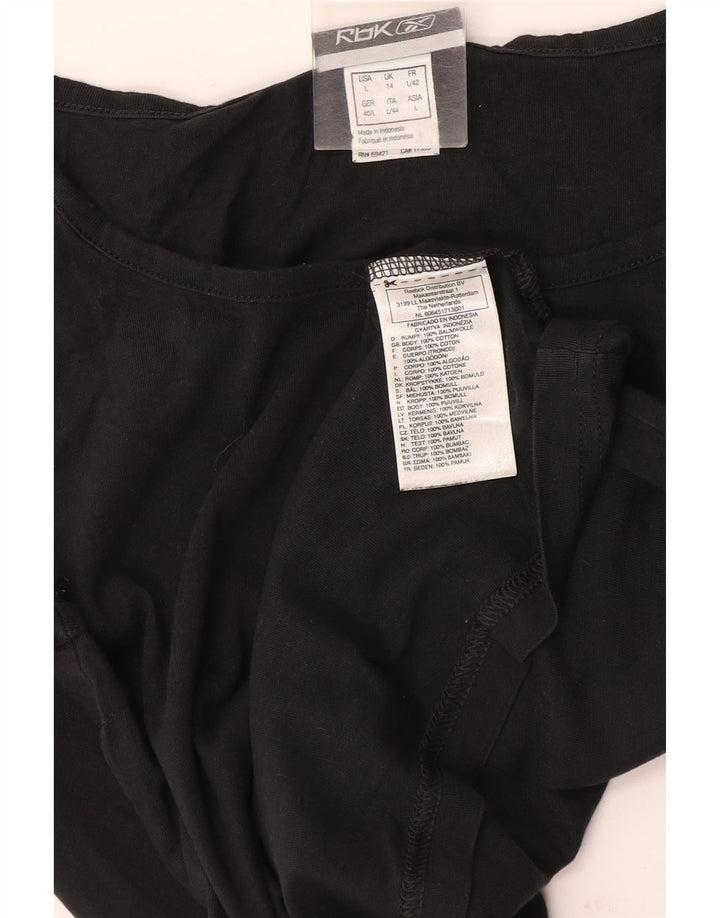 Camiseta feminina Reebok Top UK 14 grande algodão cinza