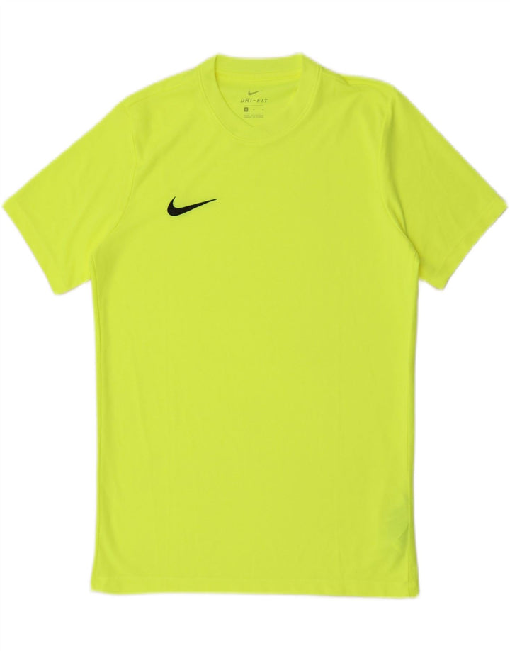 Camiseta masculina Nike Dri Fit Top poliéster amarelo médio