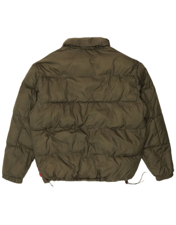 Jaqueta masculina acolchoada com capuz Umbro UK 44 2XL Khaki Nylon