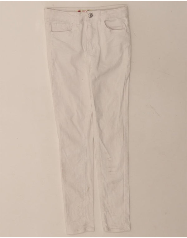 Jeans Levi's Boys 720 cintura alta super skinny 9-10 anos W20 L24 branco